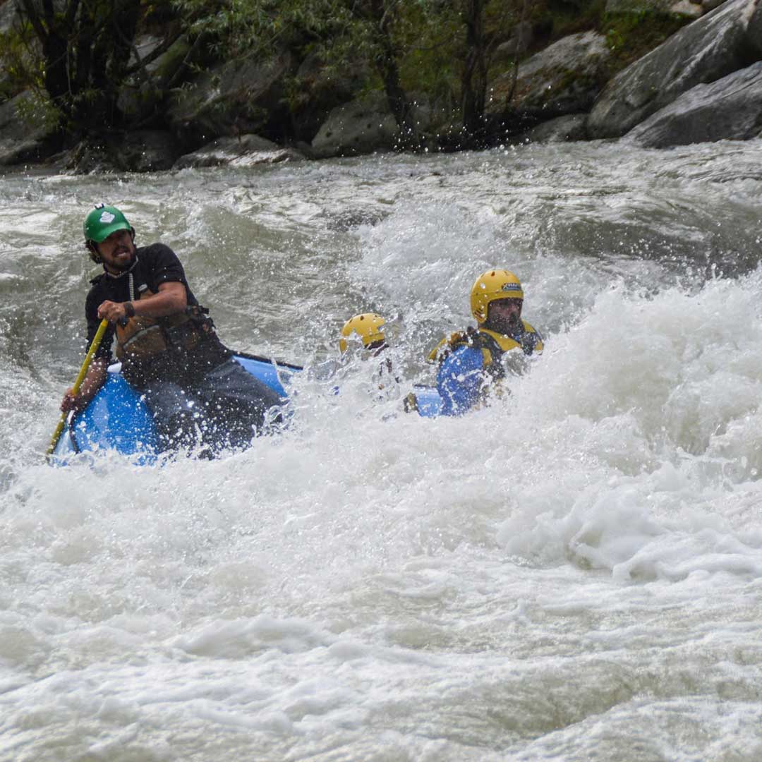 Diego in rafting
